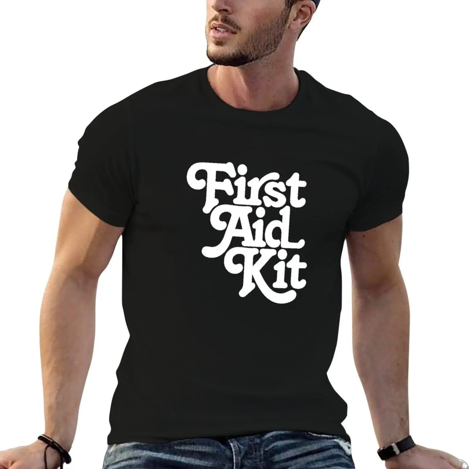 Kit di pronto soccorso Lambe Ruins 2 T-shirt da uomo, magliette da uomo, t-shirt semplice da uomo, t-shirt da uomo in cotone 100%.