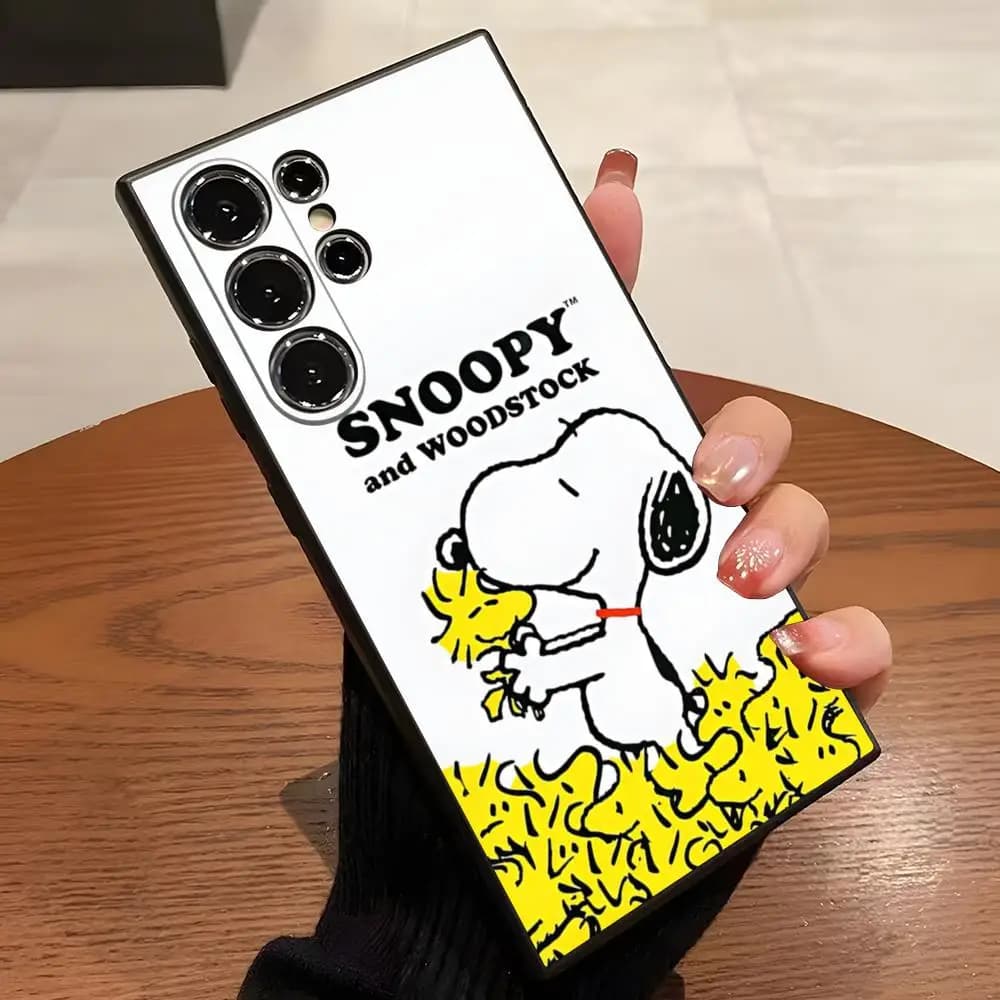 Cute S-Snoopys Phone Case For Samsung S26 S24 Ultra S25 S23 Fe S22 S21 Plus A57 A54 A37 A17 A53 A16 Back Cover