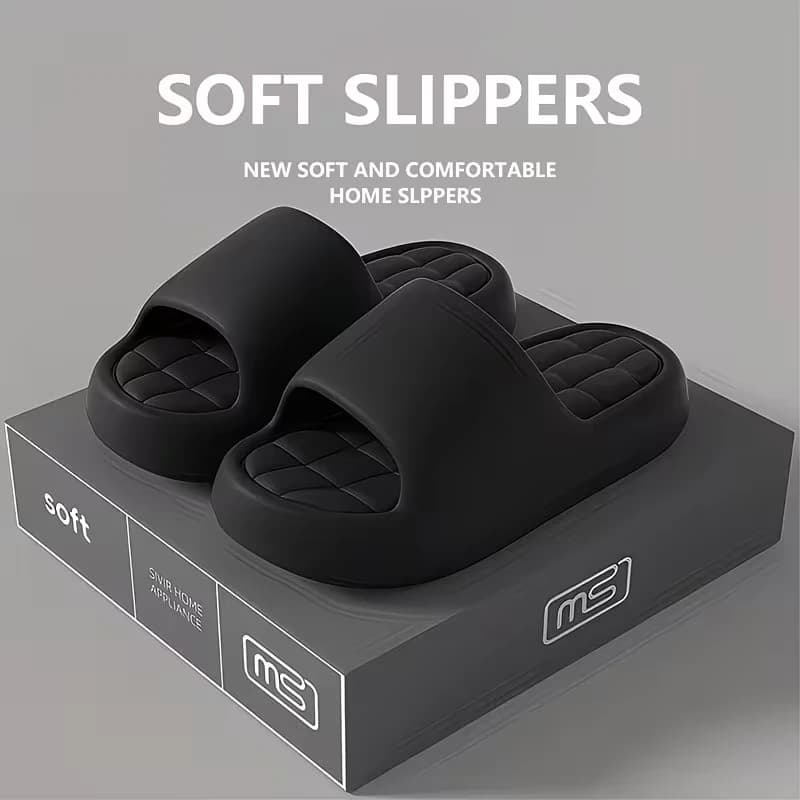Outdoor Fashion Women's Slippers Indoor Thick Soft Sole Anti-slip Wear-resistant Slides Bathroom EVA Indoor Men Summer ShoesNew
