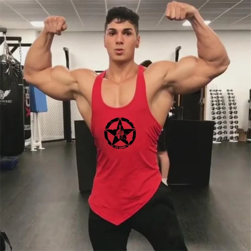 Palestra Bodybuilding Camicie muscolari Estate senza maniche in cotone traspirante Canotte Uomo Fitness Sport Orlo irregolare Canotte Hip Hop