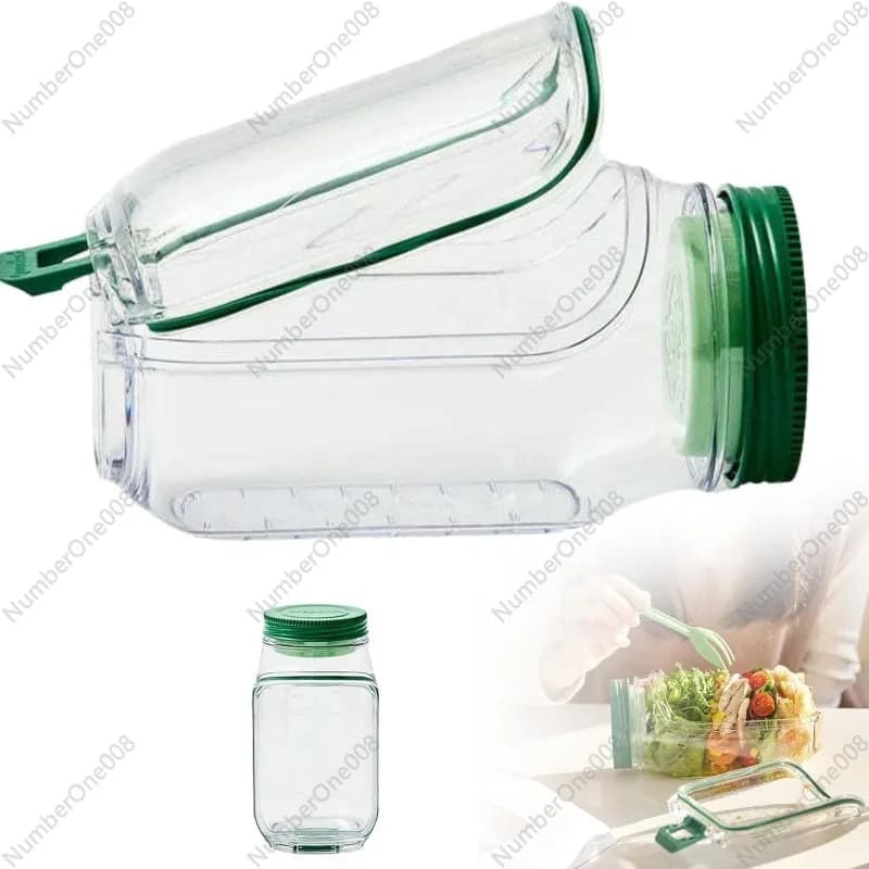 Contenitore per insalata in plastica, ermetico, per conservare alimenti freschi, preparazione dei pasti, organizer da cucina