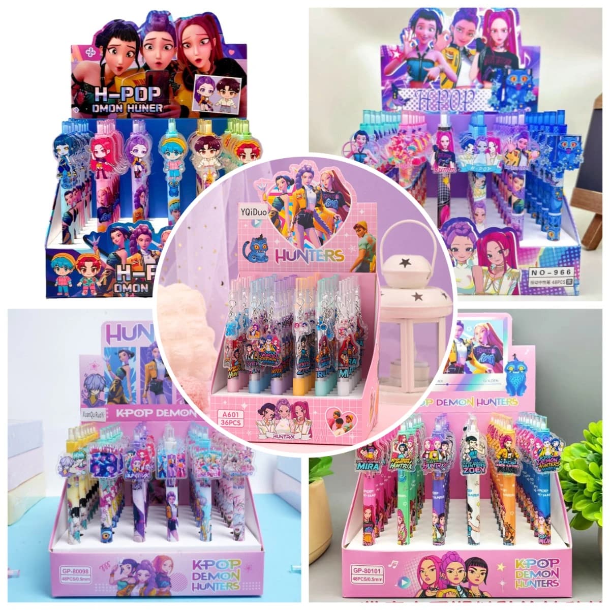 Stylish Girls Gel Ink Pens 0.5mm Nib&acrylic Ornaments Delicate Stationery Gifts Suitable for Teens & Young Kids on Festivals