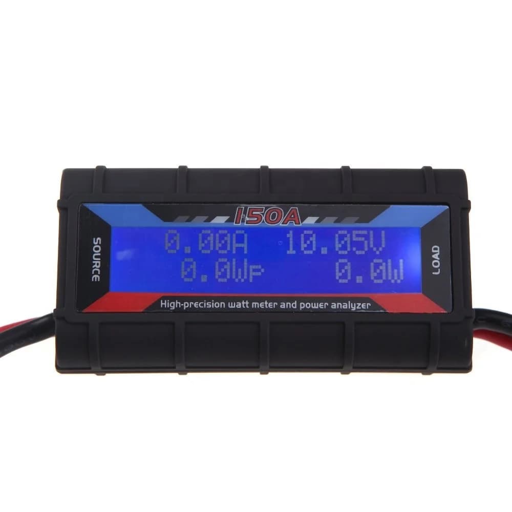High Precision 150 A Digital Watt Meter and Power Analyzer For Electric Plastic Analyzer for RC drones with LCD Backlit Display