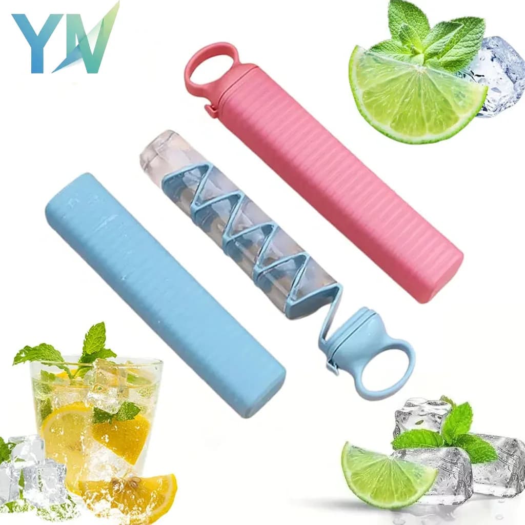 Stampo Creativo per Ghiaccio e Ghiaccioli da 1-10 Pezzi per Casa e Bar, Congelamento Rapido, Riutilizzabile, in Silicone, Gadget da Cucina