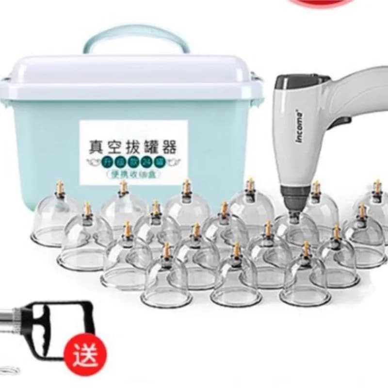 Electric Cupping Gun Chinese Vacuum Cupping Pump USB Charging Negative Pressure Lymphatic Drainage Massage Guasha Scraping Tool