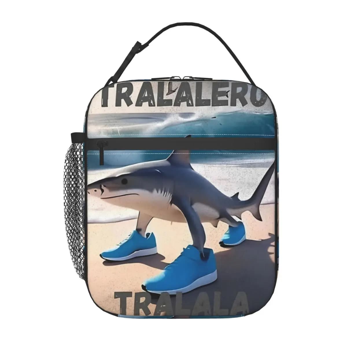 Tralalero Tralala Funny Shark Meme Borsa per il pranzo termica isolata per la scuola Borsa per alimenti riutilizzabile Contenitore per alimenti termico