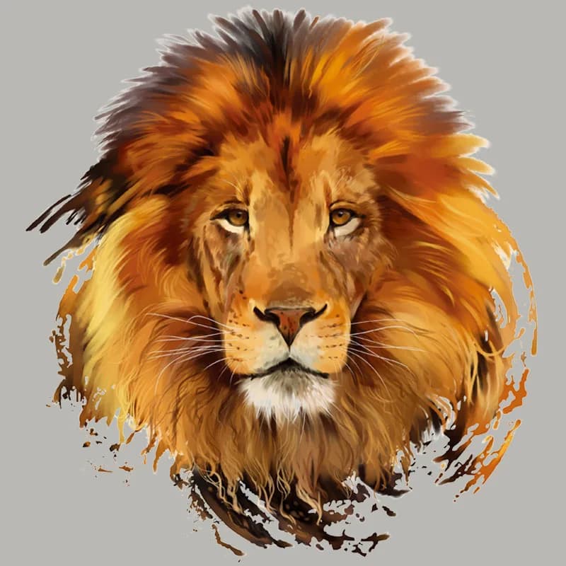 Leone King Trasferimento di calore pressatura a caldo Lavabile Fai da te Indumento Striscia Patch di trasferimento termico per abbigliamento Stampa facile su T-shirt Jeans