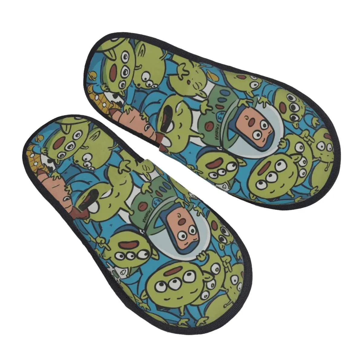 Pantofole Personalizzate di Buzz Lightyear di Toy Story in Memory Foam Morbido per Donne, Calde e Comode con Suola Antiscivolo