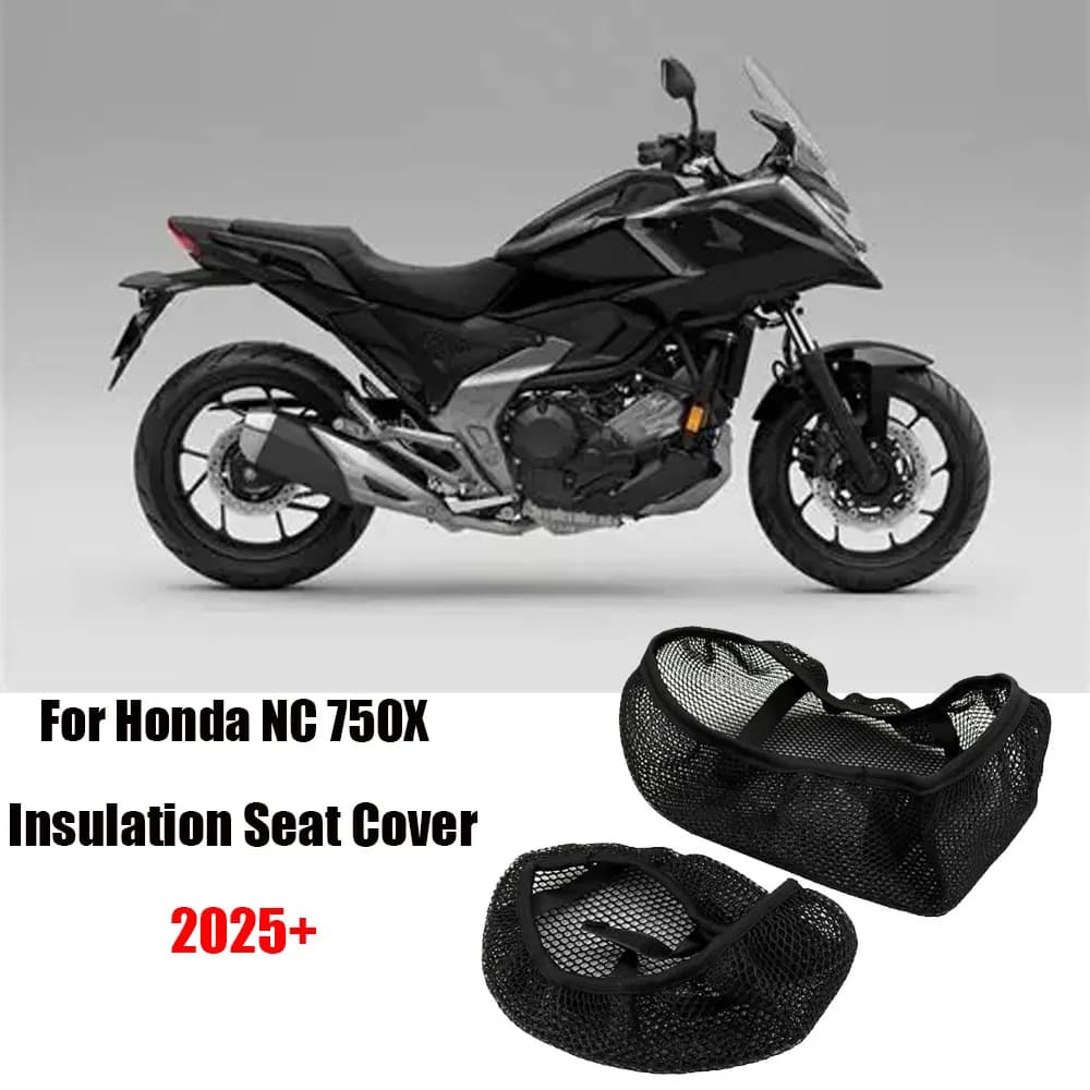 Per Honda NC 750X NC750 X 2025 + Coprisedile isolante per sedile 2025 NC750X Coprisedile per moto Coprisedile per flusso d'aria 3D