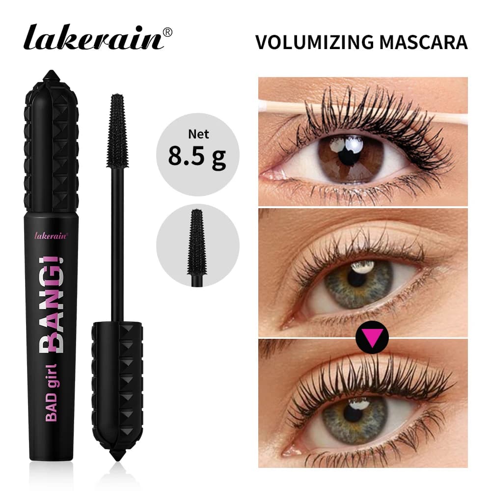 Black Mascara Waterproof for All Products Make-up Extension Eyelash, Mascara for Eyelash with 4D Effect, Korean Cosmetics