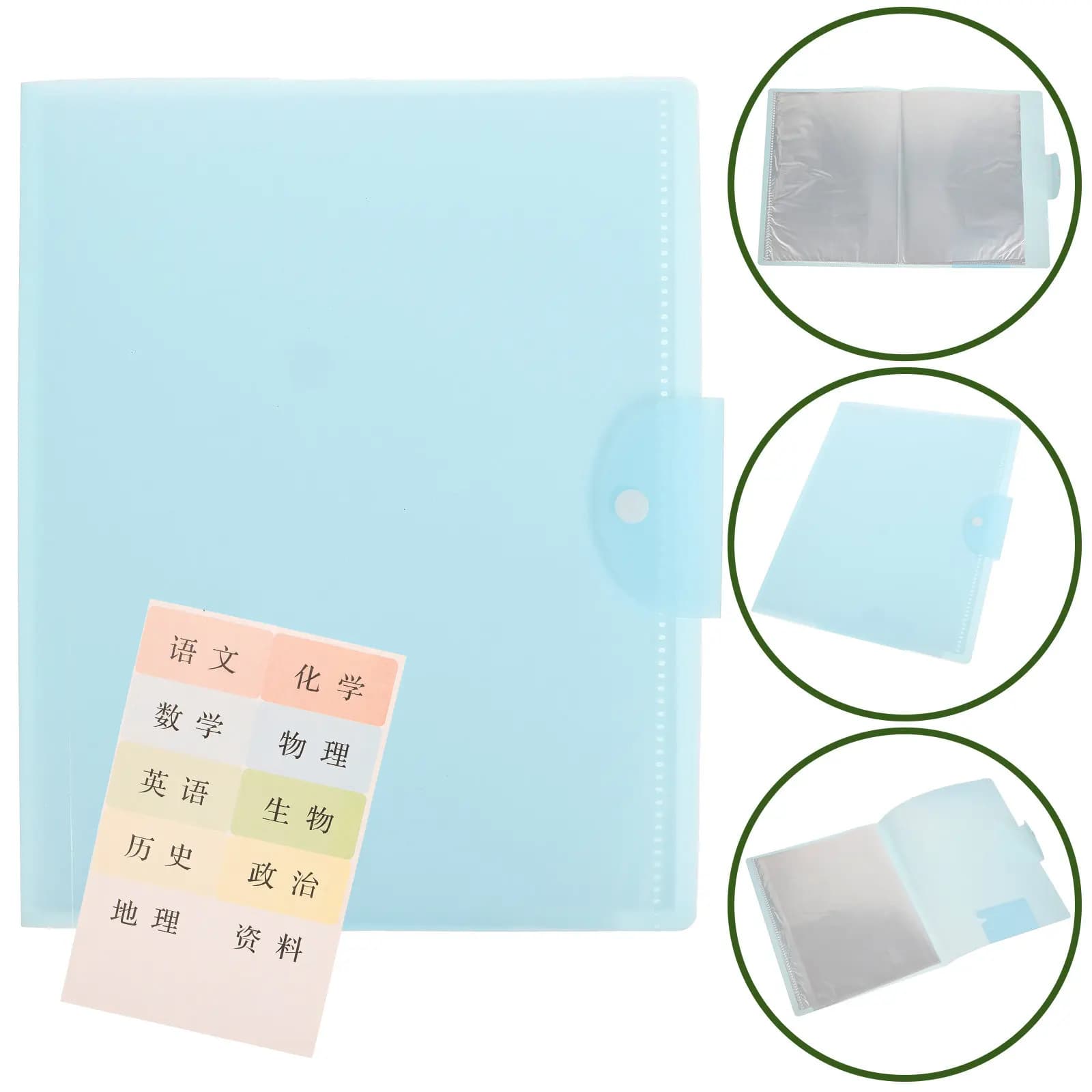 Cartella Portadocumenti Trasparente A3, Organizzatore Portatile per Ricevute, Scontrini, Documenti, Fogli di Test, per Ufficio, Scuola, Viaggi, Organizzazione Scrivania