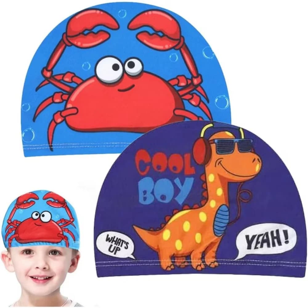 Swimwear for Children and Girls, Waterproof, with Ear Protection, Colorful, for Pool and Bathroom