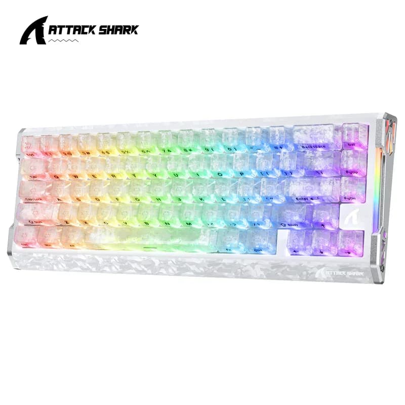 Tastiera Cablata ATTACK SHARK R68HE, Precisione RT 0,005mm, Interruttore Magnetico 8KHz, Supporta RT/Snap Tap/DKS/MT/TGL
