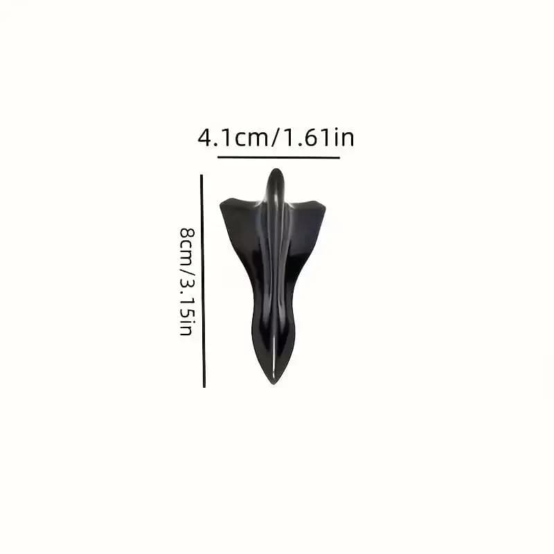 10Pcs Universal Car Rear Roof Shark Fins Spoiler Wing Kit Roof Spoiler Bumper Spoiler Shark Fin Diffuser Vortex Generator