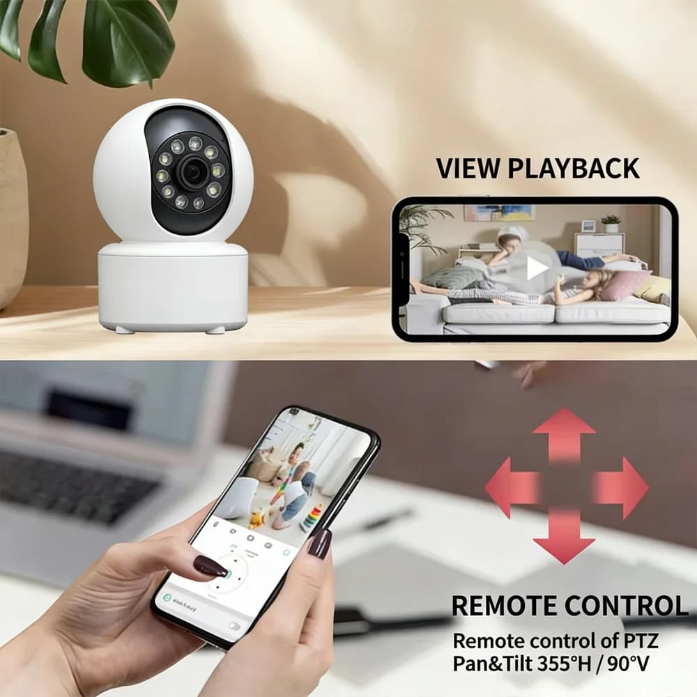 Telecamera per Cani con App per Smartphone, Telecamera di Sicurezza per Interni 5G/2.4GHz WiFi, 360° ° Telecamera Pan & Tilt, Audio Bidirezionale, Visione Notturna 2026 Nuovo Modello