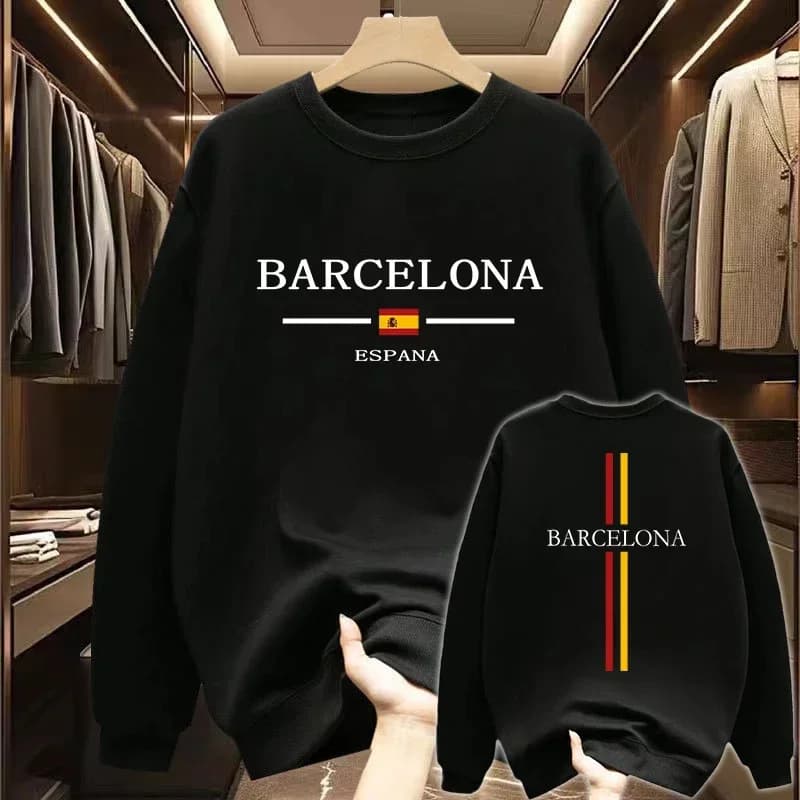 2026 New Mens Sweatshirts Printing Casual O-Neck Long Sleeve Tops Outdoors Sports Jogging Man Clothing Daily Street Pullover Y2k