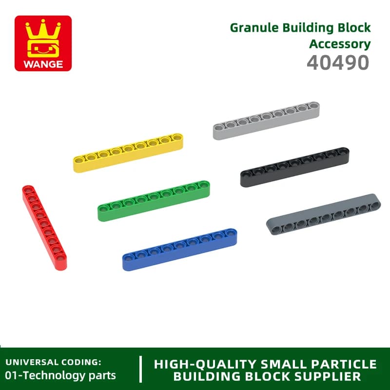 Wange 42 pz/lotto 1x9 foro braccio blocco spesso accessori colore Moc compatibile con 40490 mattoni fai da te parti di montaggio giocattolo per bambini