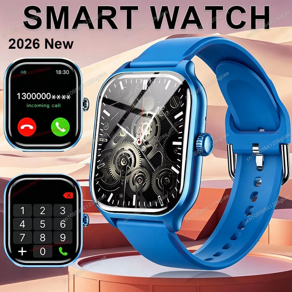 Touch Screen Smart Watch Music Steps Count Bluetooth Call 2026 Smartwatch For Men Women Calorie Track Heart Rate Monitoring Hw12