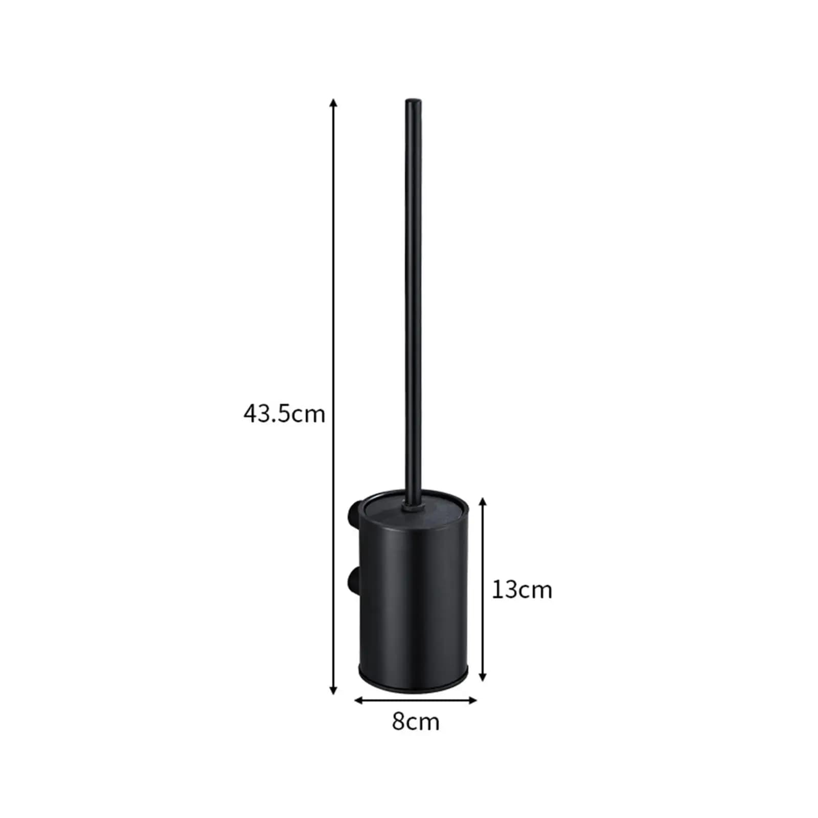 Toilet Brush and Holder Stainless Steel Durable Bristles Long Handle Bathroom Accessories for Bathroom RV Restroom Hotel Toliet