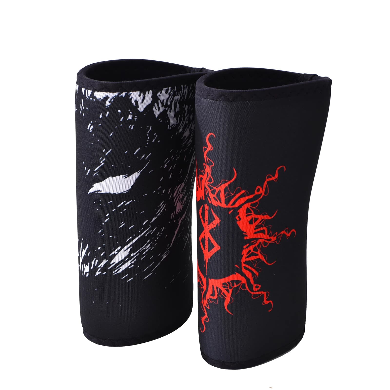 Ginocchiere (1 paio), ginocchiere a compressione da 7 mm per sollevamento pesante, squat, supporto da palestra per tozzi, sollevamento pesi, powerlifting