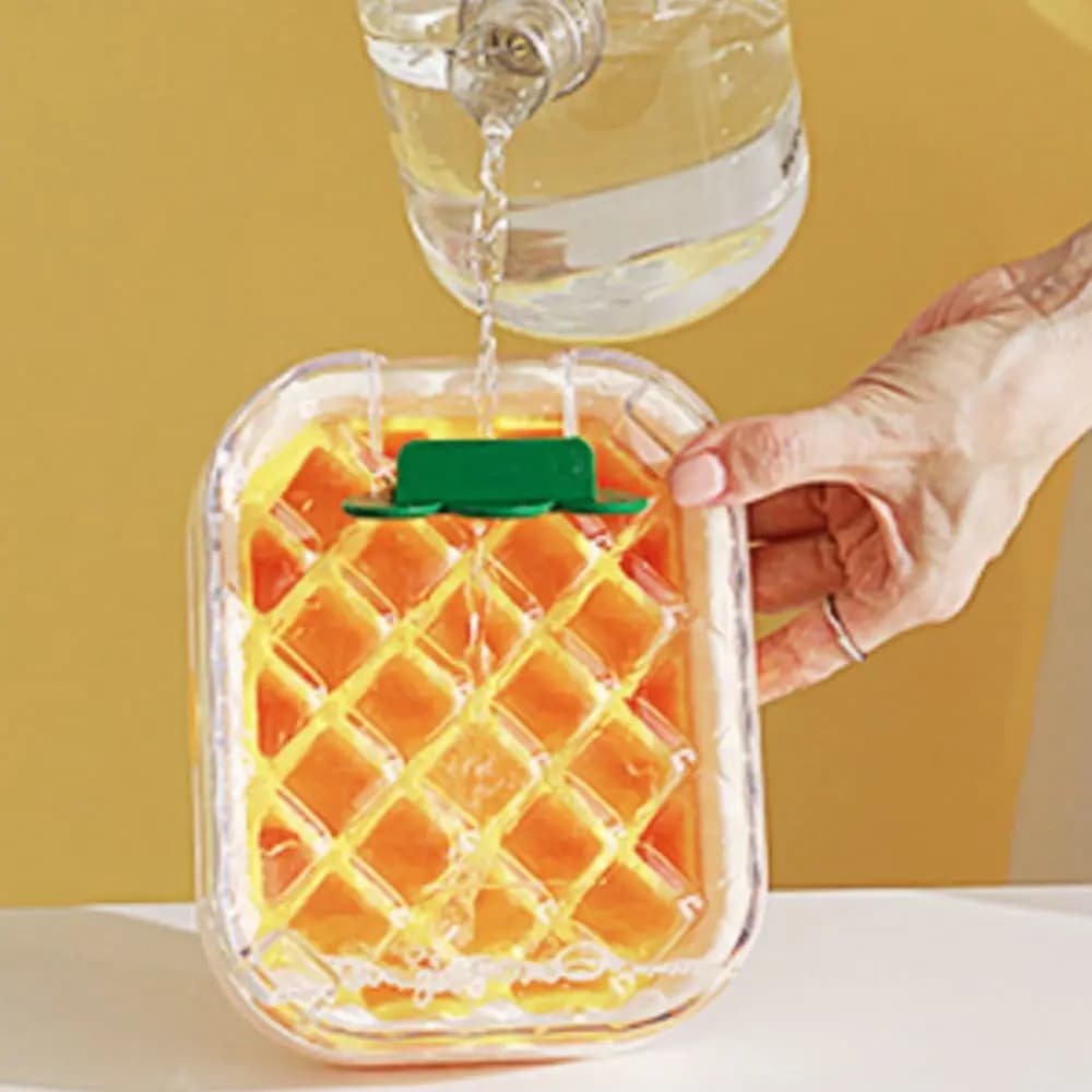 Stampo Creativo per Cubetti di Ghiaccio a Forma di Frutta, 28 Scomparti, Vassoio in Silicone per Bar