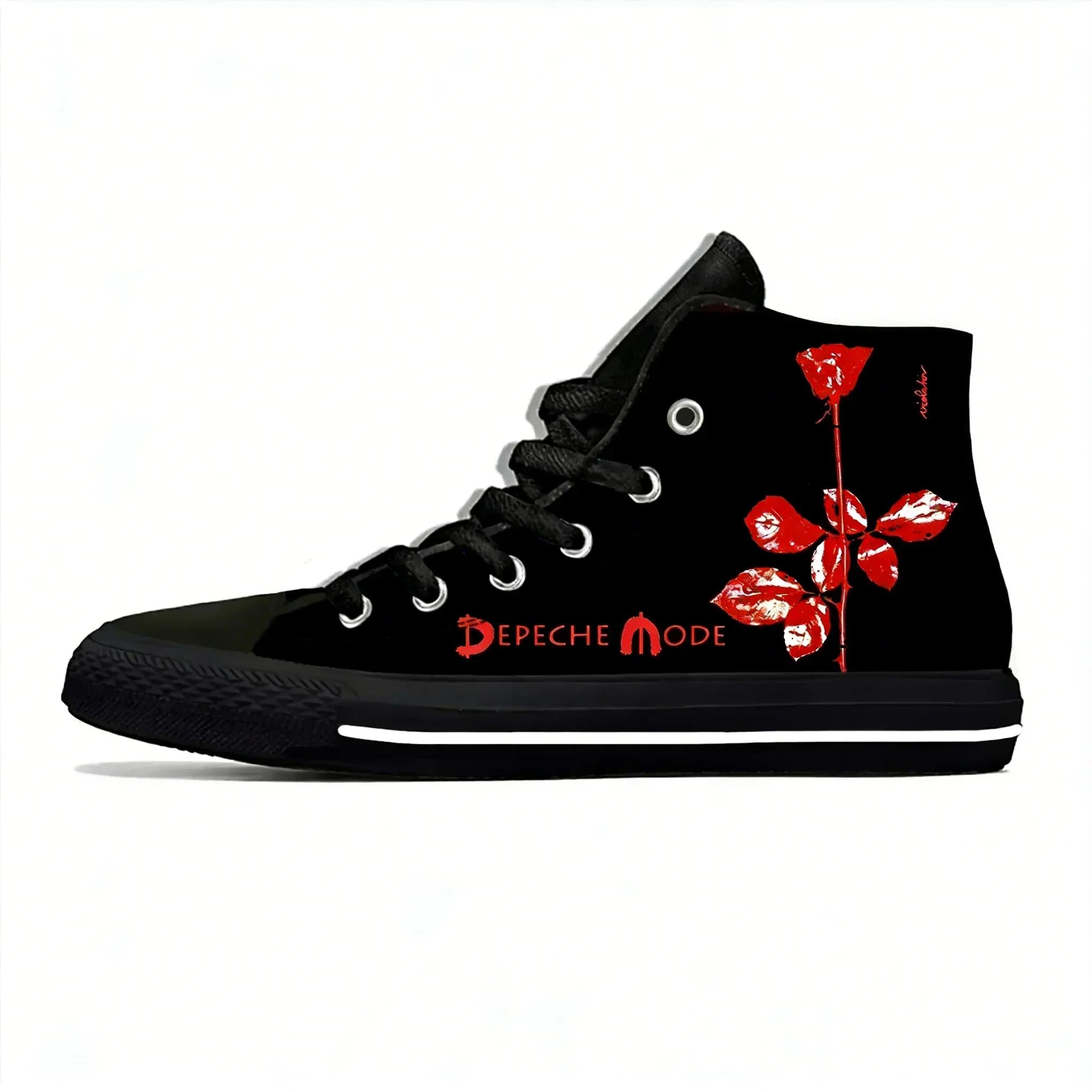 Depeche Band High Top Sneakers Mode Mens Womens Casual Shoes DM Canvas Running Shoes 3D Printed Lightweight Shoe