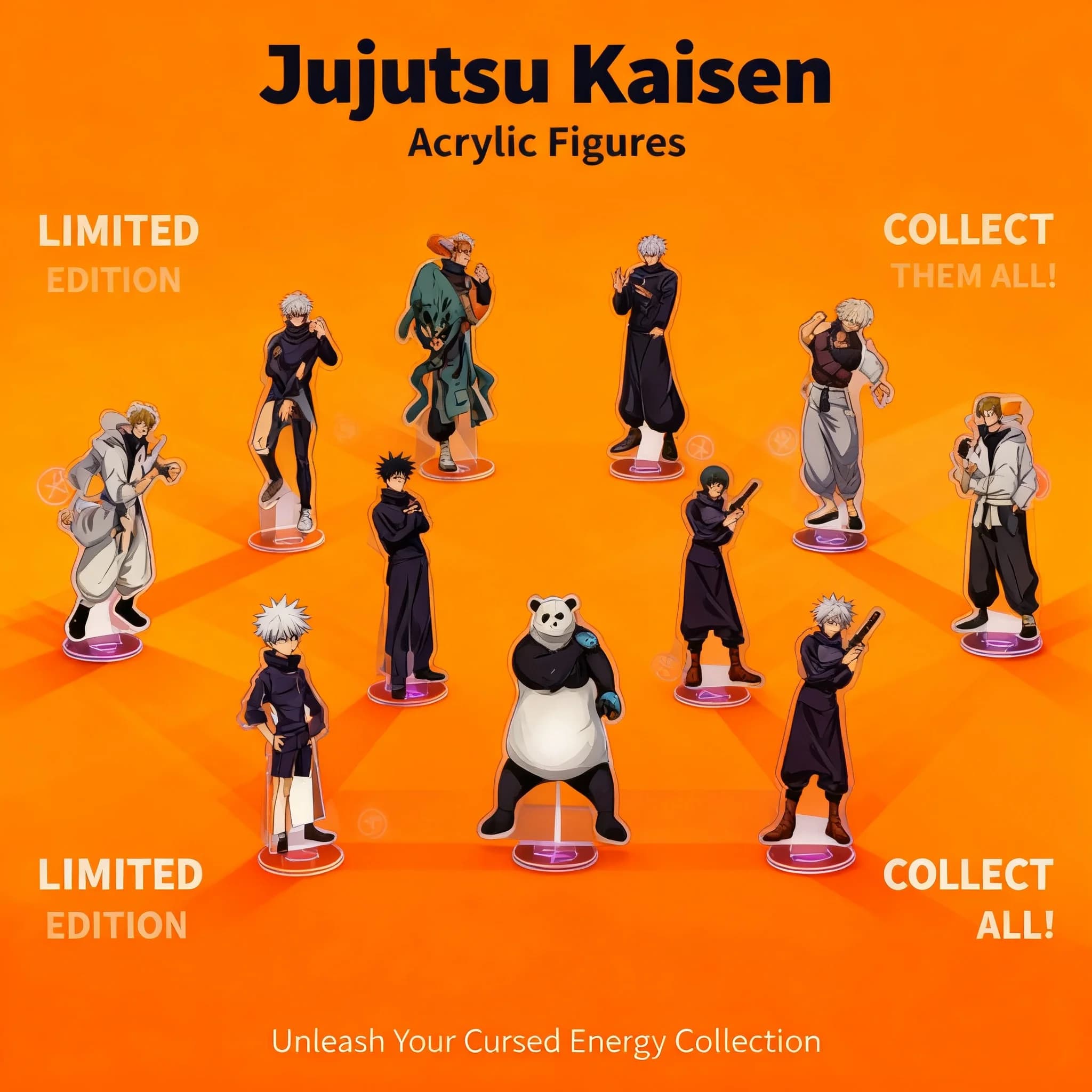 Jujutsu Kaisen Gojo Satoru Statuetta in Acrilico, Decorazione da Scrivania, Personaggio Anime, Souvenir da Collezione, Regalo per Fan e Studenti