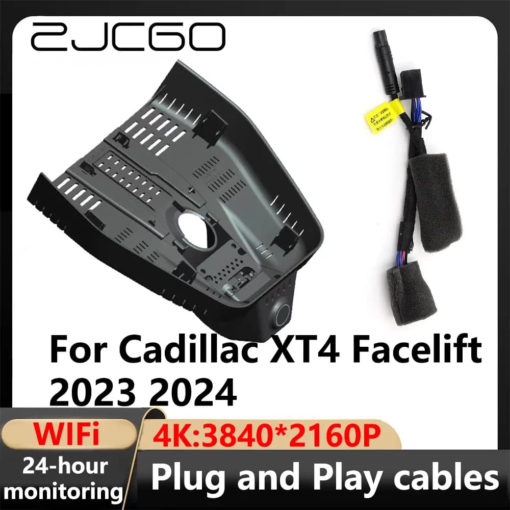 ZJCGO 4K Wifi 3840*2160 DVR Dash Cam Videoregistratore per Cadillac XT4 Facelift 2023 2024
