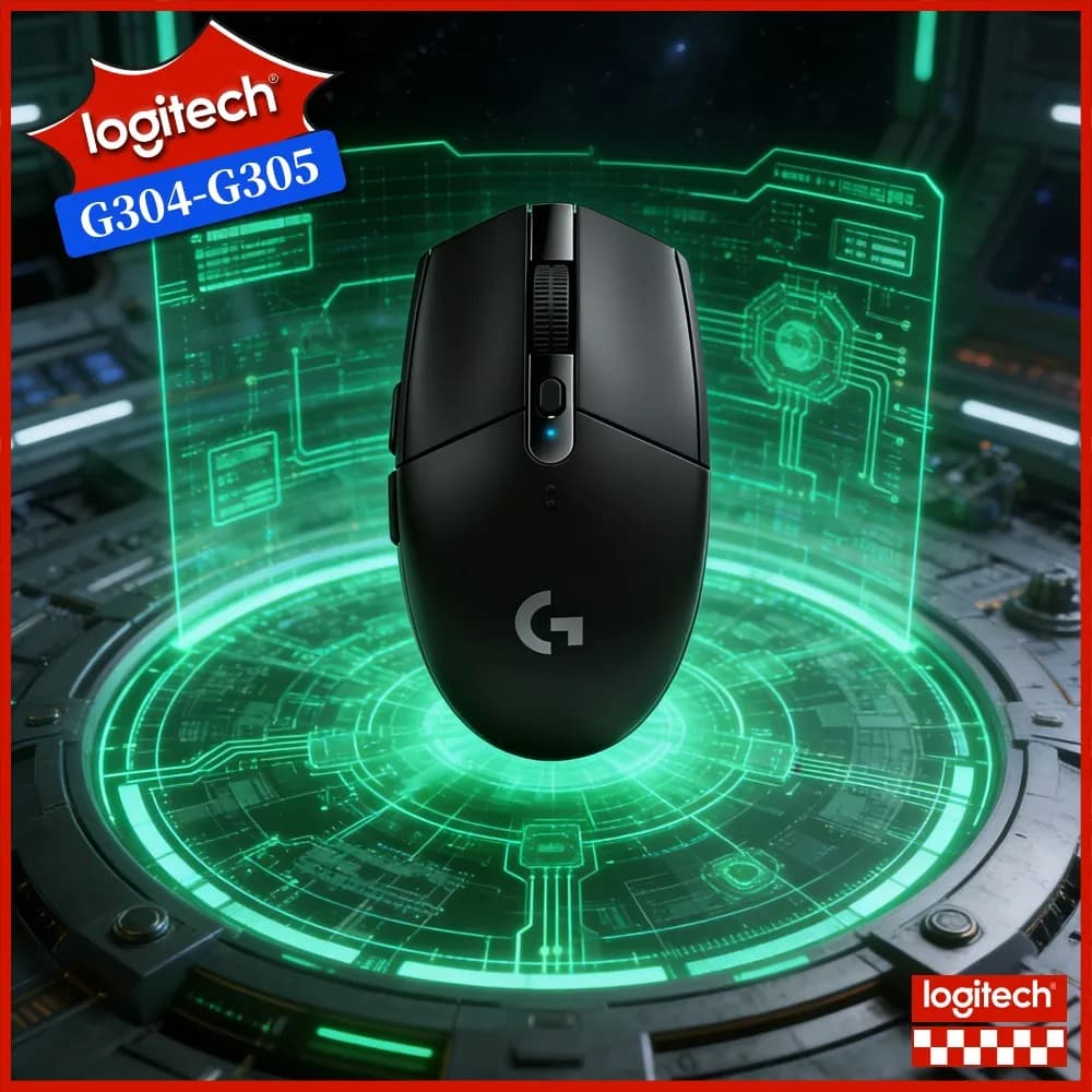 Logitech G305 Gaming Mouse Wireless 12K DPI 6 Programmable Buttons Low Latency For Windows PC Esports Gamer