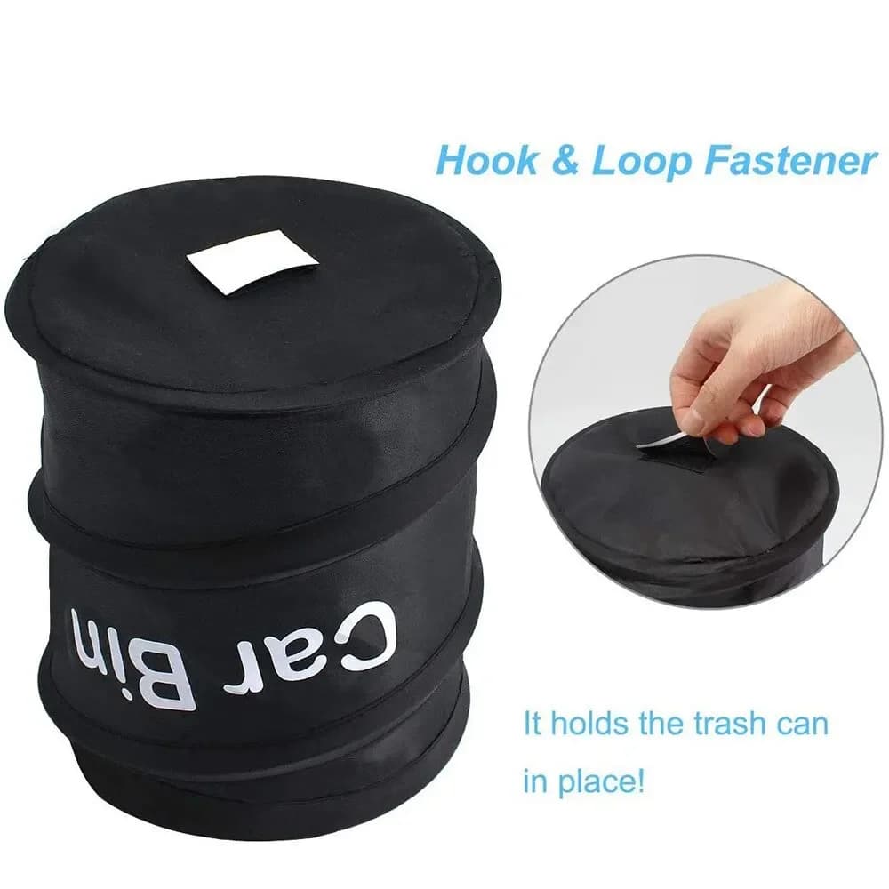 2025 Car Trash Portable Vehicle Garbage Can Foldable Pop-up Waterproof Bag Waste Basket Auto Accessories Interior Car Accessory