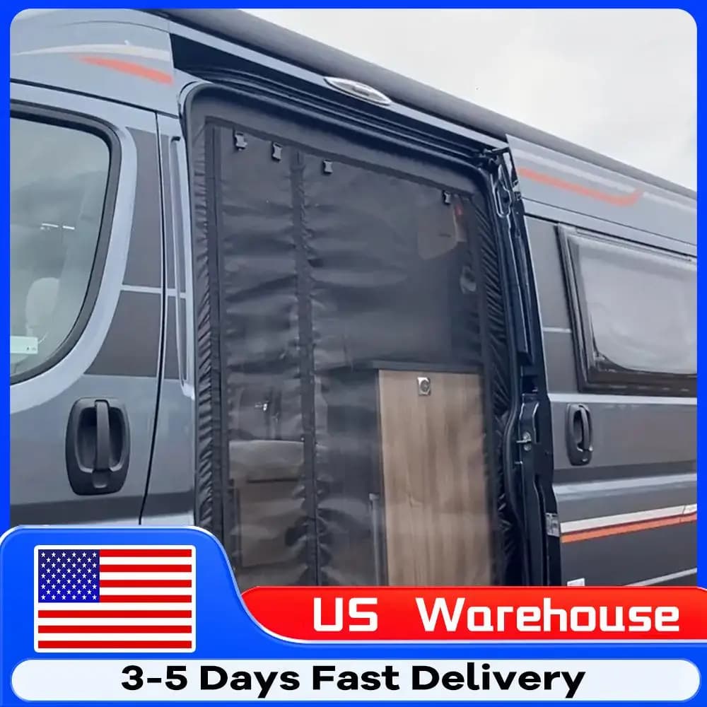 Breathable Magnetic Mosquito Net for Caravan, Camper Sliding Door Tent