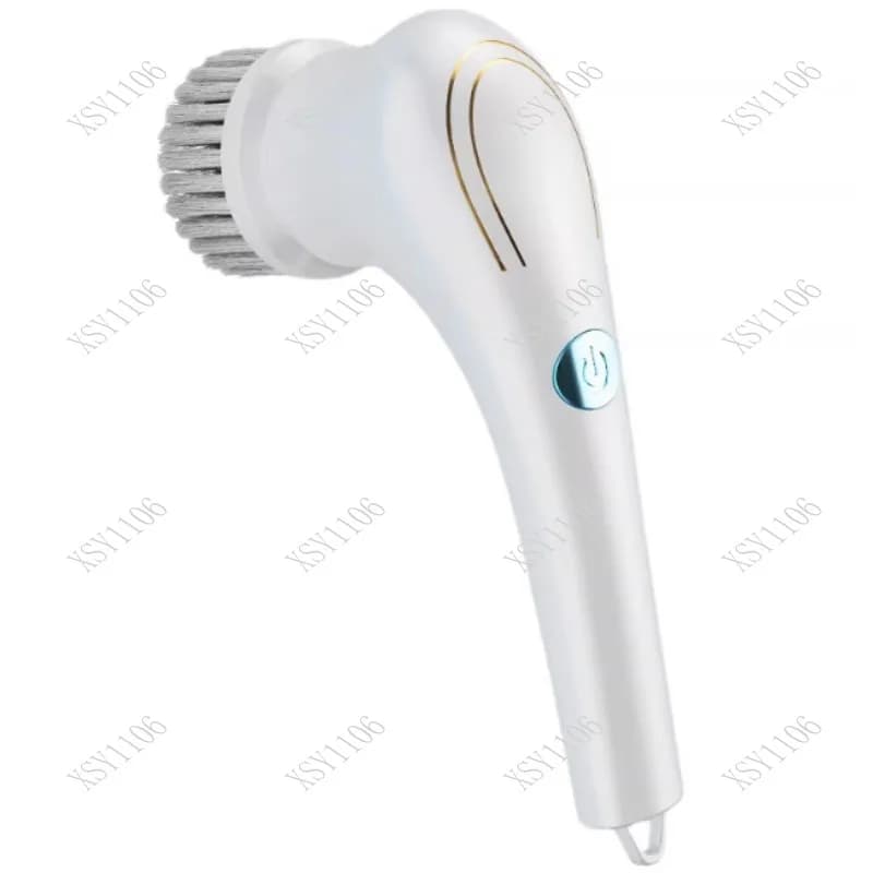 Spazzola per pulizia elettrica multifunzionale 5 in 1 Ricarica USB per cucina Lavastoviglie Bagno Strumento per la pulizia della vasca da bagno