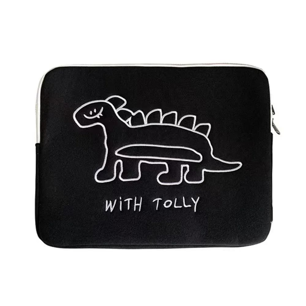 Borsa per Laptop da 15,6 Pollici Resistente all'Usura, Custodia per Tablet con Disegni di Gatti e Orsi, Borsa Antiurto per Computer da Ragazza, Portadocumenti
