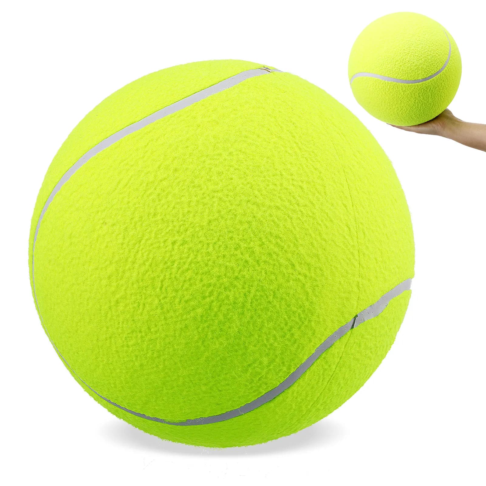 Palla da Tennis Jumbo da 9,5 Pollici in Nylon Elastico Morbido, Grande Palla per Cani per Sport all'Aperto, Allenamento in Spiaggia, Giochi Interattivi per Animali Domestici