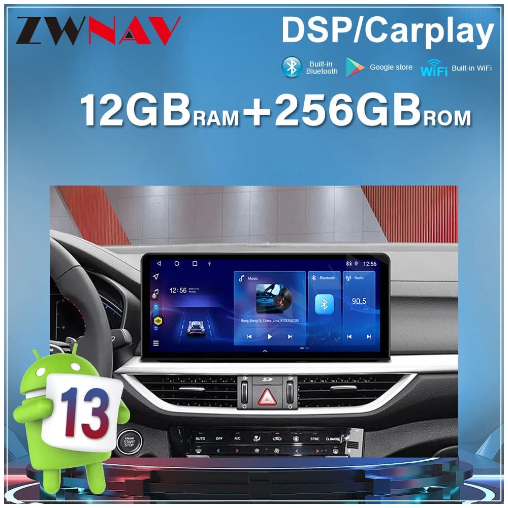 12.3” For Kia K3 2020+ Android 13.0 auto touch screen BT5.0 GPS navigation carplay multimedia player radio wireless head unit