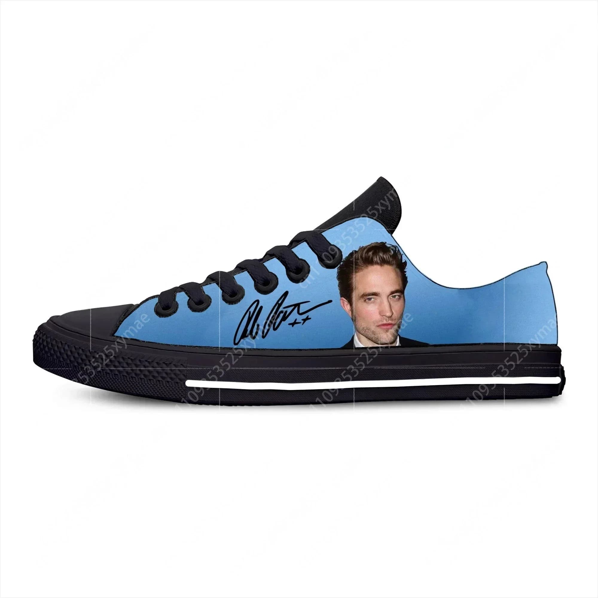 Divertenti sneakers basse con meme di Robert Pattinson, scarpe casual da uomo, donna e adolescente, scarpe da corsa in tela, scarpe leggere