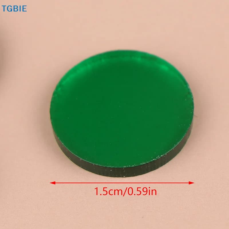 [TL][Y] 10 Pezzi Puntali Trasparenti Diametro 15mm per Stecche da Biliardo, Stecche da Salto, Stecche da Carambol, Accessori per Biliardo e Snooker
