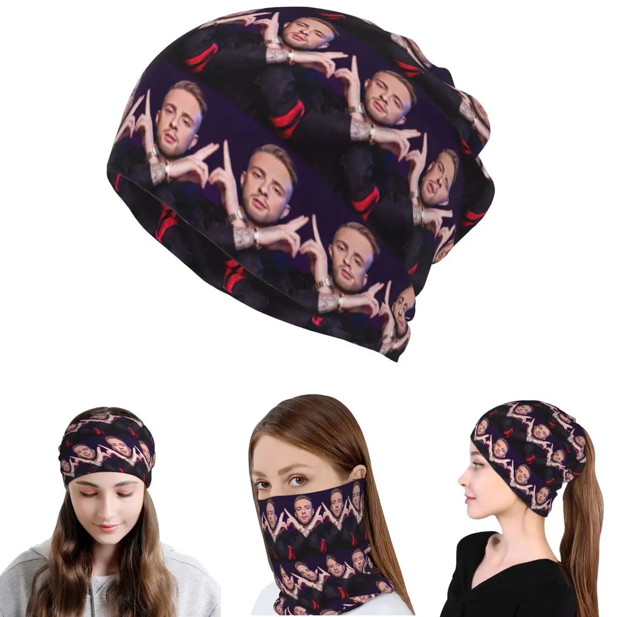 Egor Kreed Bandana Maschera per il collo Sciarpa Maschera multiuso per il viso Berretti Cappello unisex per adulti Lavabile
