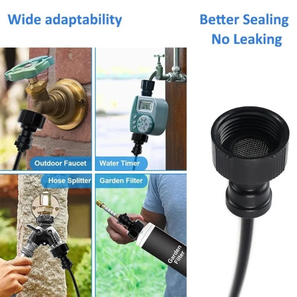 New BSP Female Connector for Water Pipe 1/2 Pollice 8MM Adapter for Garden Tube 3/4 Inch Quick Connector BSP for Exterior
