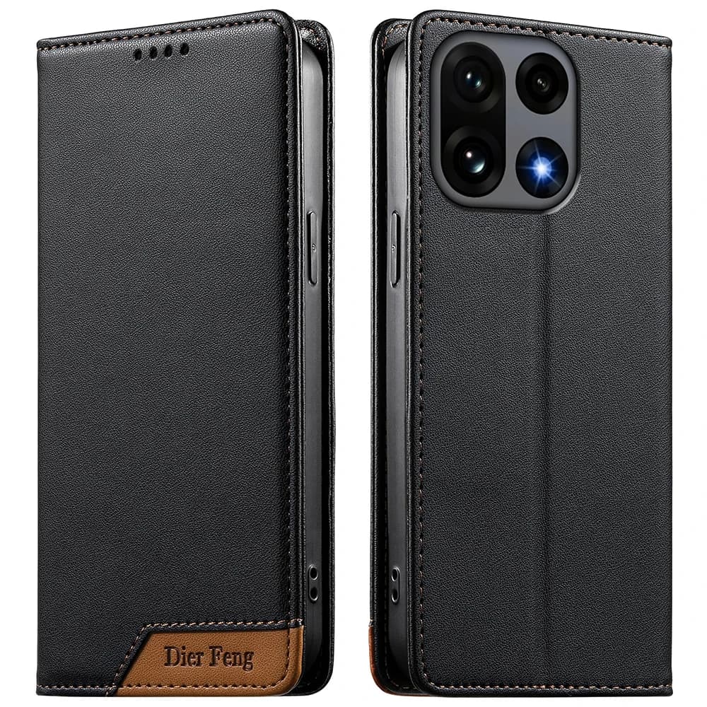 Custodia a libro magnetica in pelle con porta carte per OnePlus 15 5G, cover a portafoglio antiurto con protezione RFID per OnePlus 15