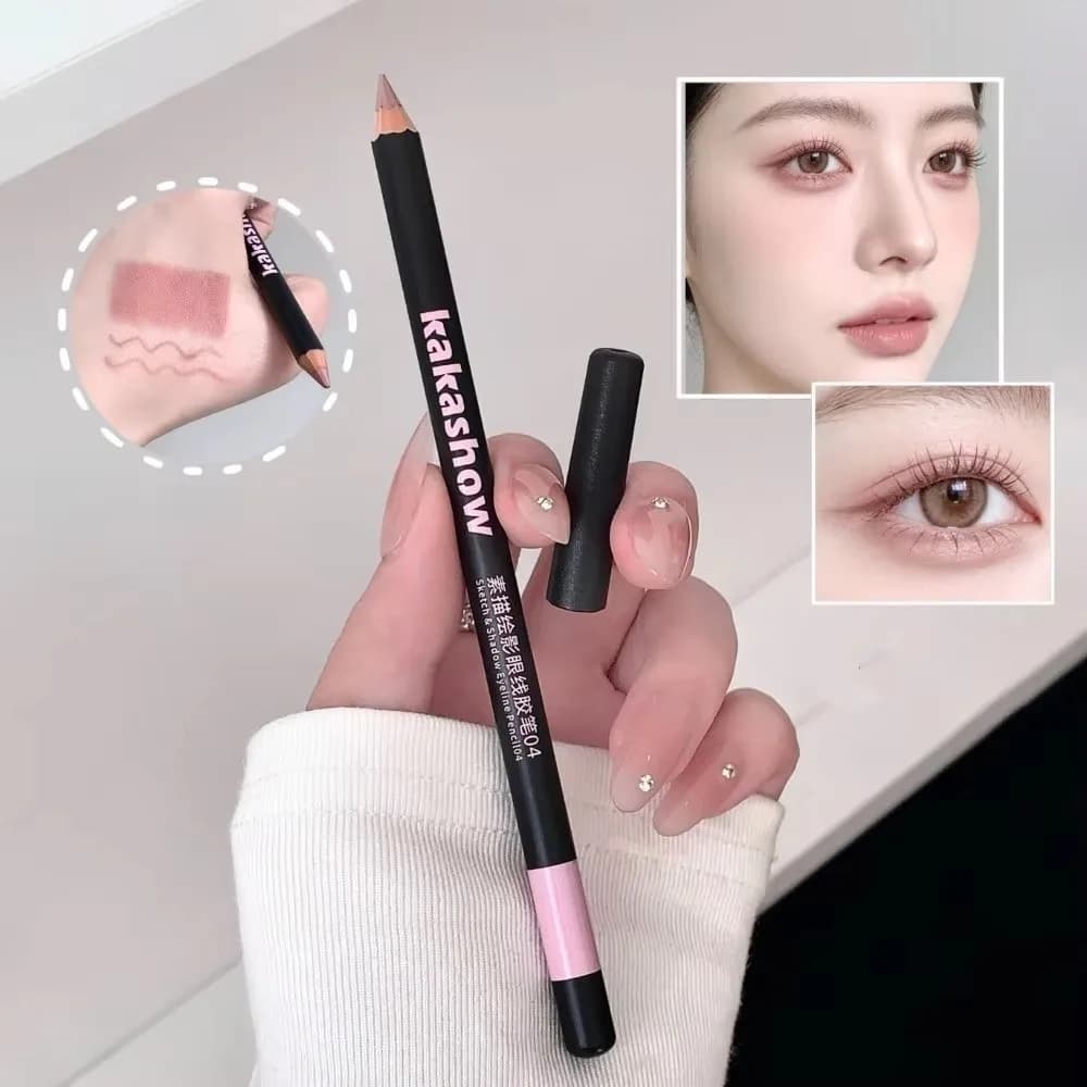 Brightening 4-Color Eyeliner Pencil Matte Finish Waterproof Gel Eyeliner Smudge-Proof Long-Lasting Eye Liner Pen for Daily Wear