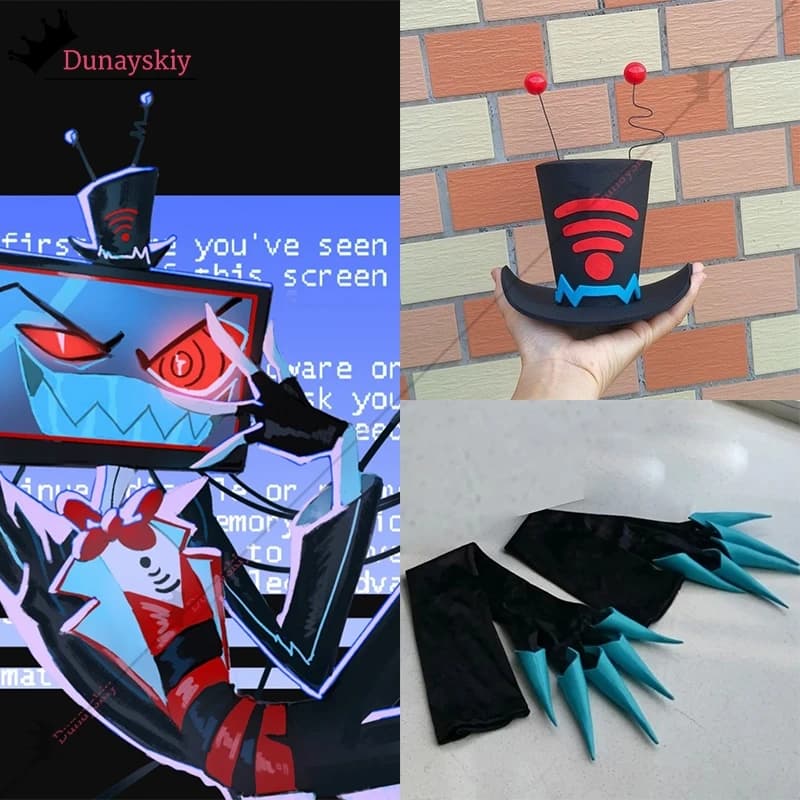 2025 Hotel Vox Cosplay Uniform Costume Anime Hazbin Copricapo Claw Accessory Prop 3D Printing Role Puntelli For Halloween Carnival