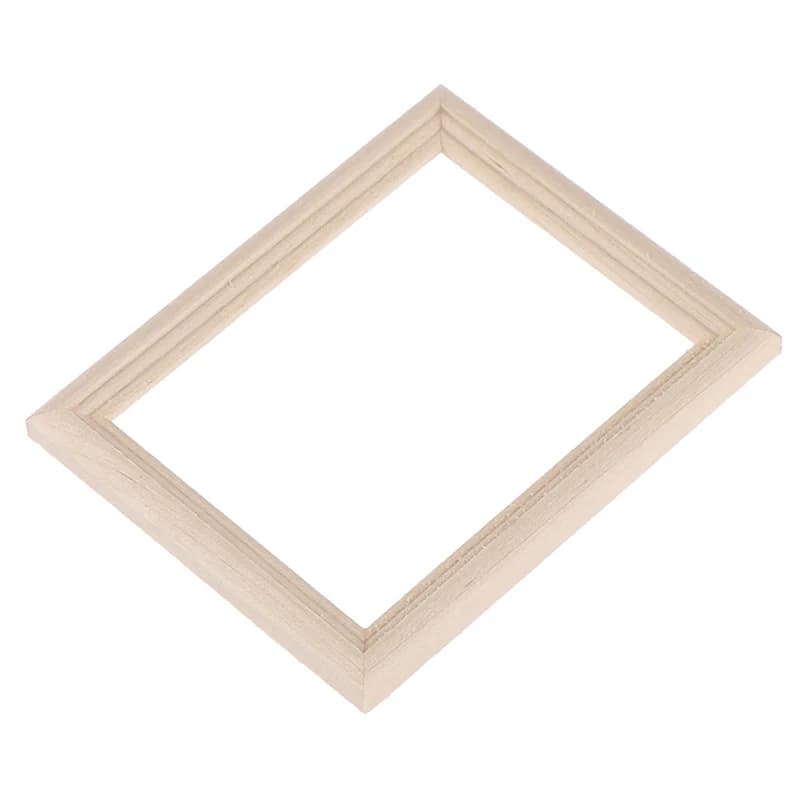 1/12 Dollhouse Miniature Wooden Photo Frame Model Toys Furniture Accessories