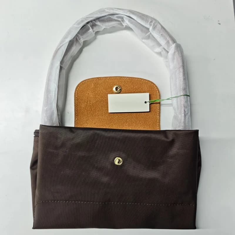 Classic Foldable Hobo Bag Nylon Shoulder Bag Handbag for Women with Embroidered Design