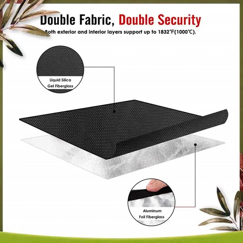 New-2X Portatile Ignifugo Impermeabile Busta per documenti Cartella di file Custodia per contanti Borsa per soldi ignifuga Borsa sicura Lipo A
