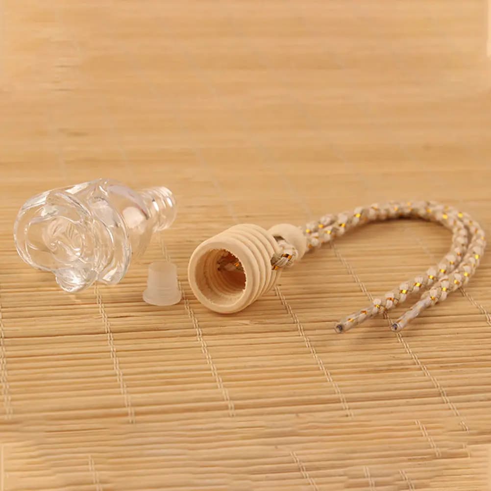10 Pezzi Bottiglie di Vetro di Alta Qualità per Profumo da Appendere, Diffusore di Aromi per Auto, Diffusore di Oli Essenziali, Decorazione, Regalo per la Mamma