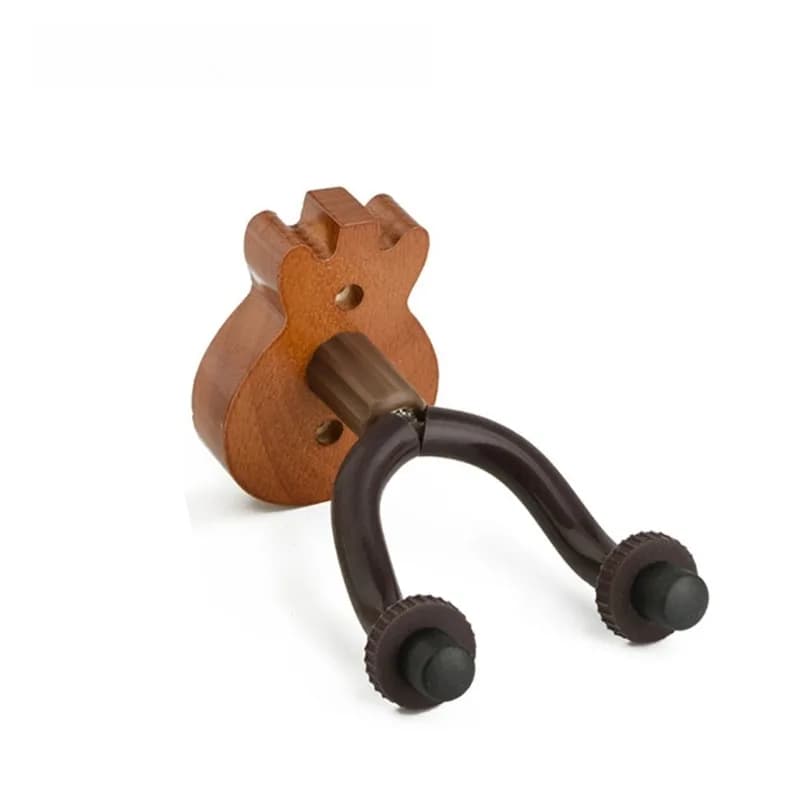 Gancio da parete per chitarra, gancio corto, gancio per ukulele, appendi chitarra in legno massello, accessori per chitarra