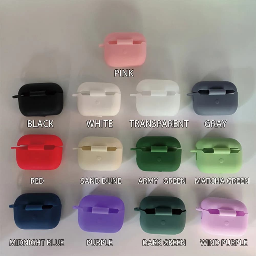 Per AirPods Pro custodia protettiva in Silicone nuova custodia protettiva per cuffie Bluetooth Apple tinta unita