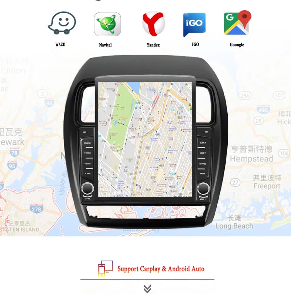 8G + 128G Android 14 Per Mitsubishi Asx 2016 - 2023 Autoradio Audio Multimediale Stereo PC Tablet GPS Monitor DVD Carplay Auto RDS