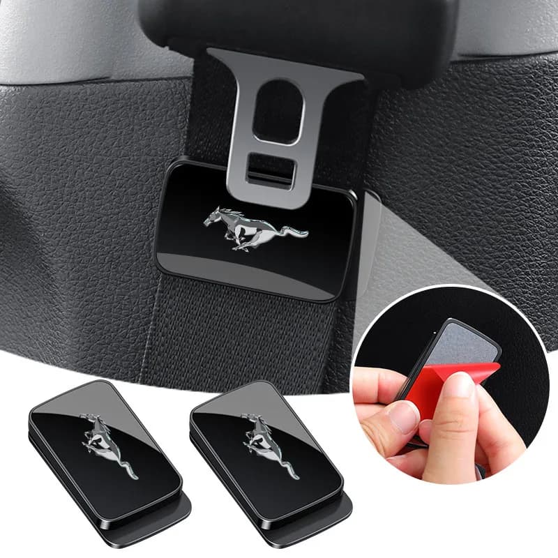 Fashion Magnetic Car Interior Supplies Seat Belt Holder Stabilizer For Mustang Fiesta EcoSport Ranger Mondeo Hub center cover